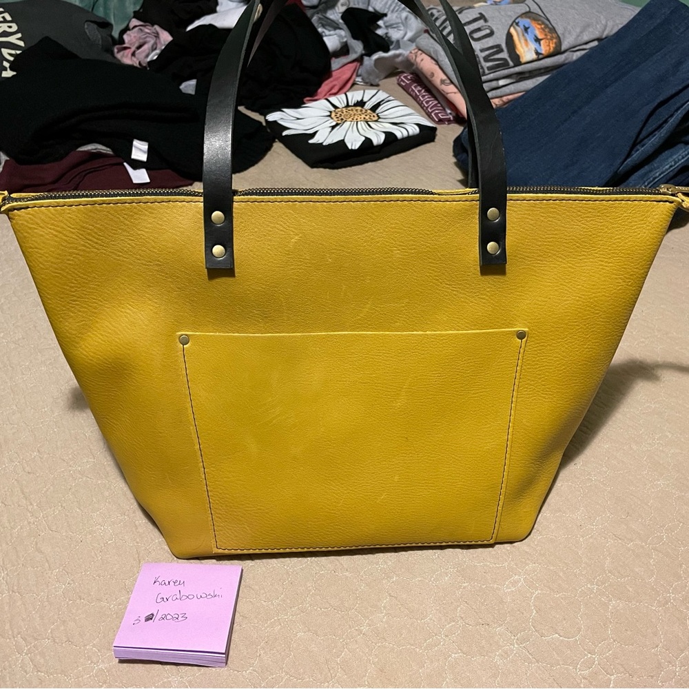 Portland Leather Goods large zip tote in 🦄 pomelo 🦄